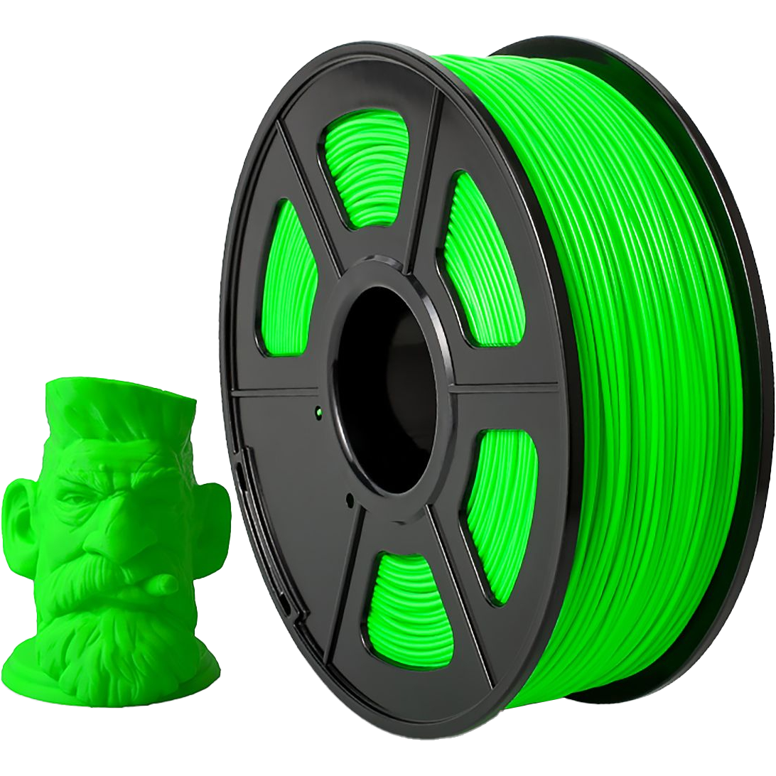 Филамент NVPRINT ABS Green для 3D печати диаметр 1.75мм  длина 330 метров  масса 1 кг