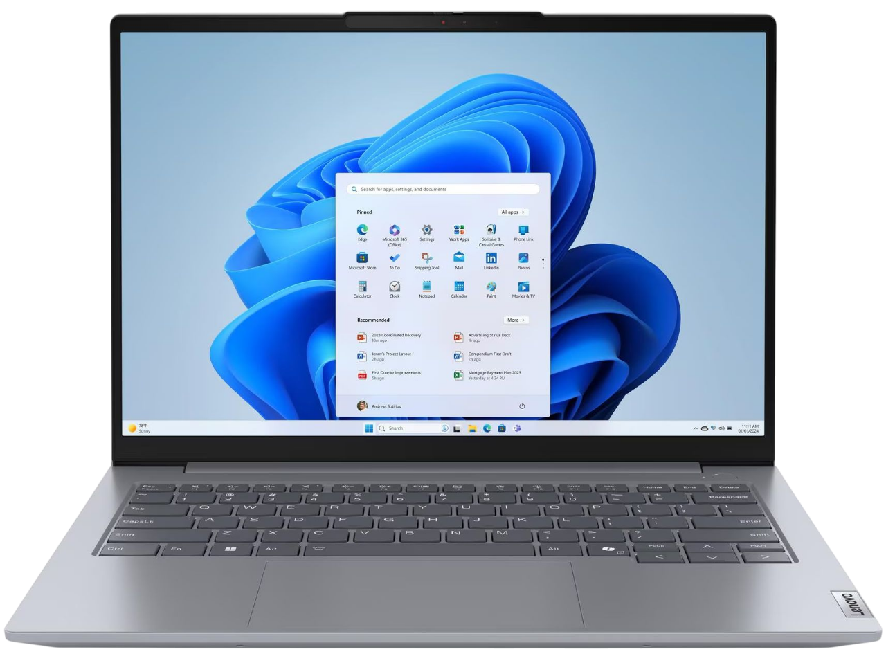 Ноутбук/ Lenovo ThinkBook 14 G7 ARP 14" WUXGA IPS, AMD R7 7735HS, 16GB, 512GB SSD, 45Wh, AMD Radeon 680M, FHD Cam, Wi-Fi 6E802.11ax 2x2+BT5.3, FP, BKLT KB US-ENG, Win 11 Pro, 1Y, Cosmic Blue