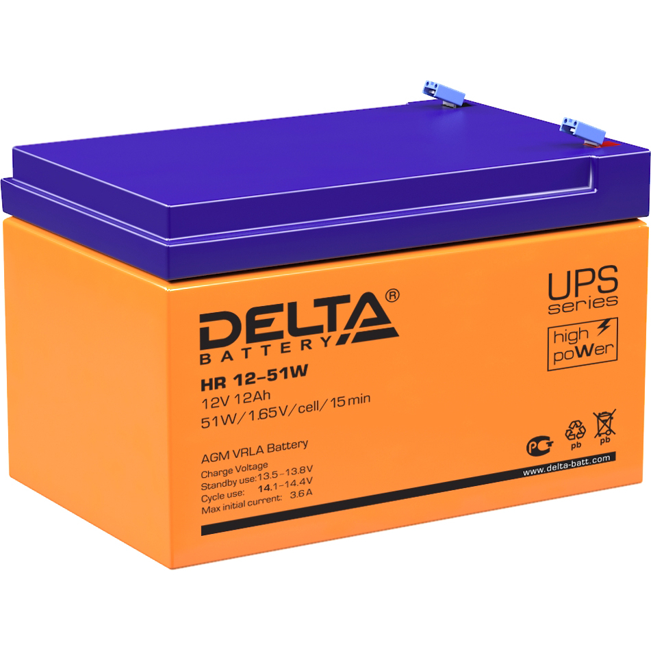 Аккумуляторная батарея Delta HR 12-51 W