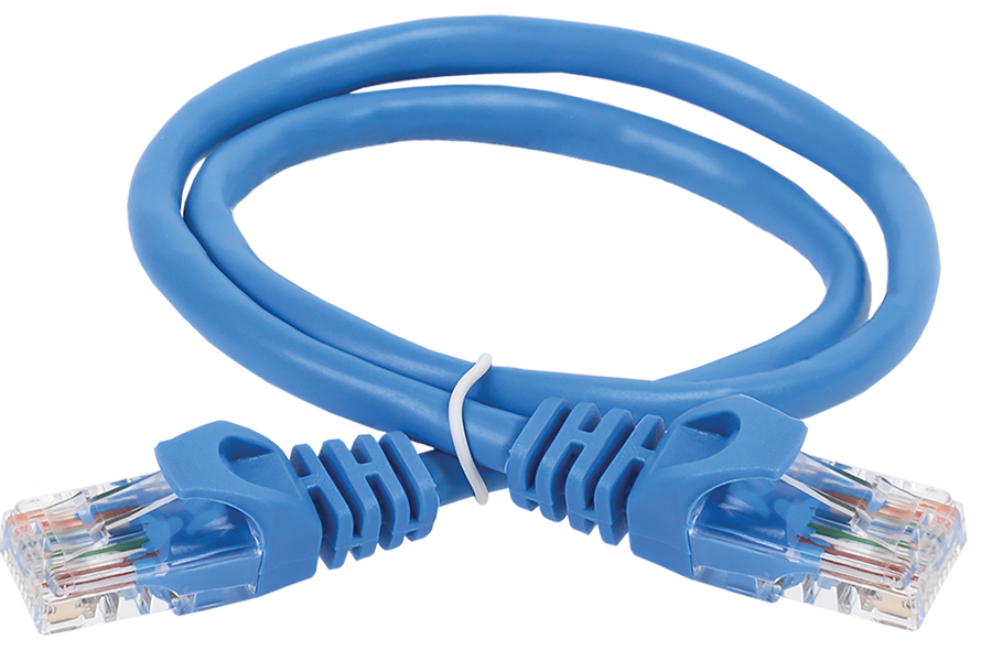 ITK Коммутационный шнур кат. 6 UTP PVC 5м синий