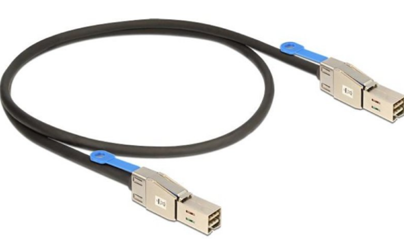 SAS-1M-SFF8644-SFF8644 Кабель SAS внешний, 1м., разъемы SFF8644 - SFF8644
