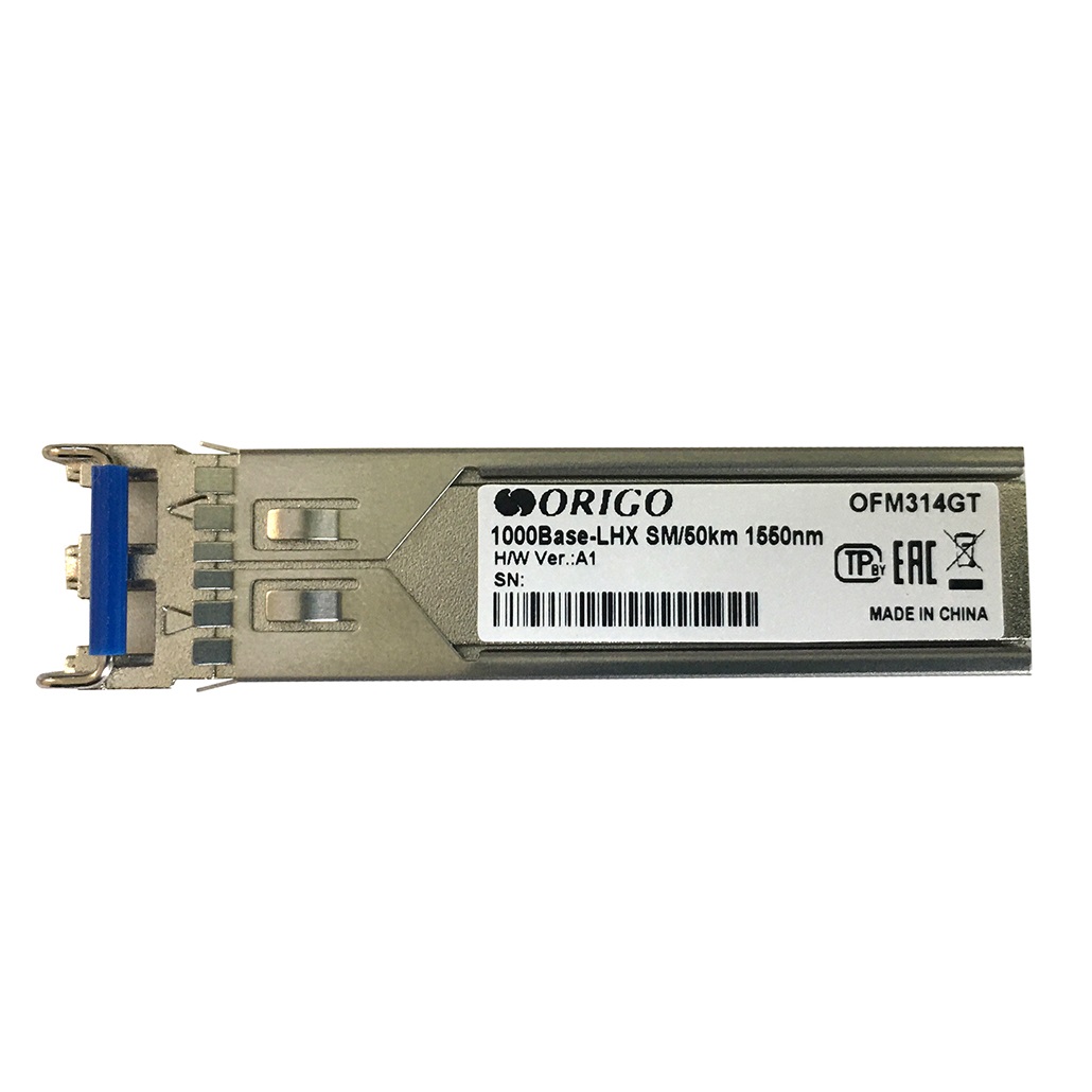 ORIGO OFM314GT/A1A SFP-трансивер, 1000Base-LX (Duplex LC), 1550нм, одномод, до 50км