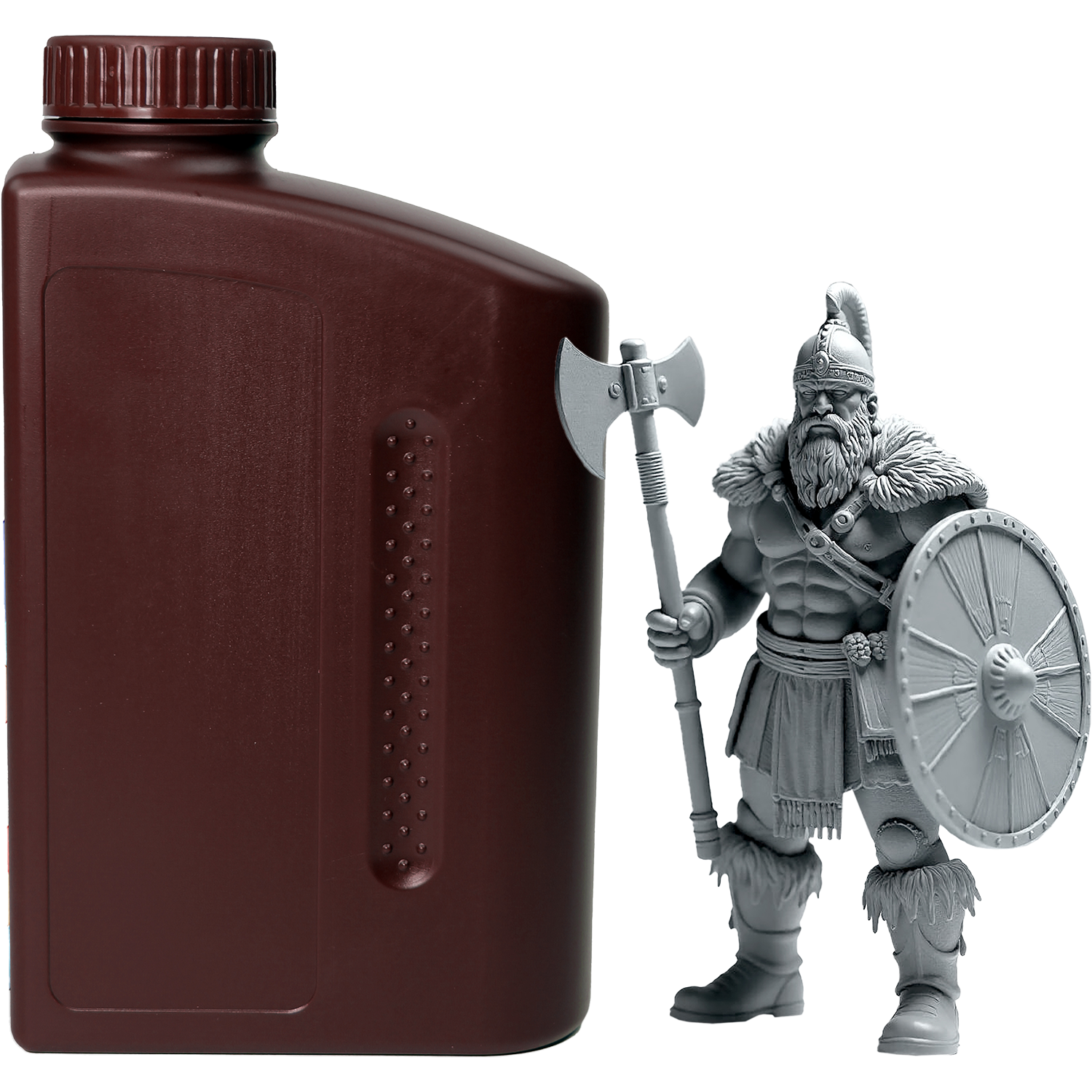 -/ Фотополимерная смола NVPRINT Standard Resin Grey для 3D печати;  1 кг/бут