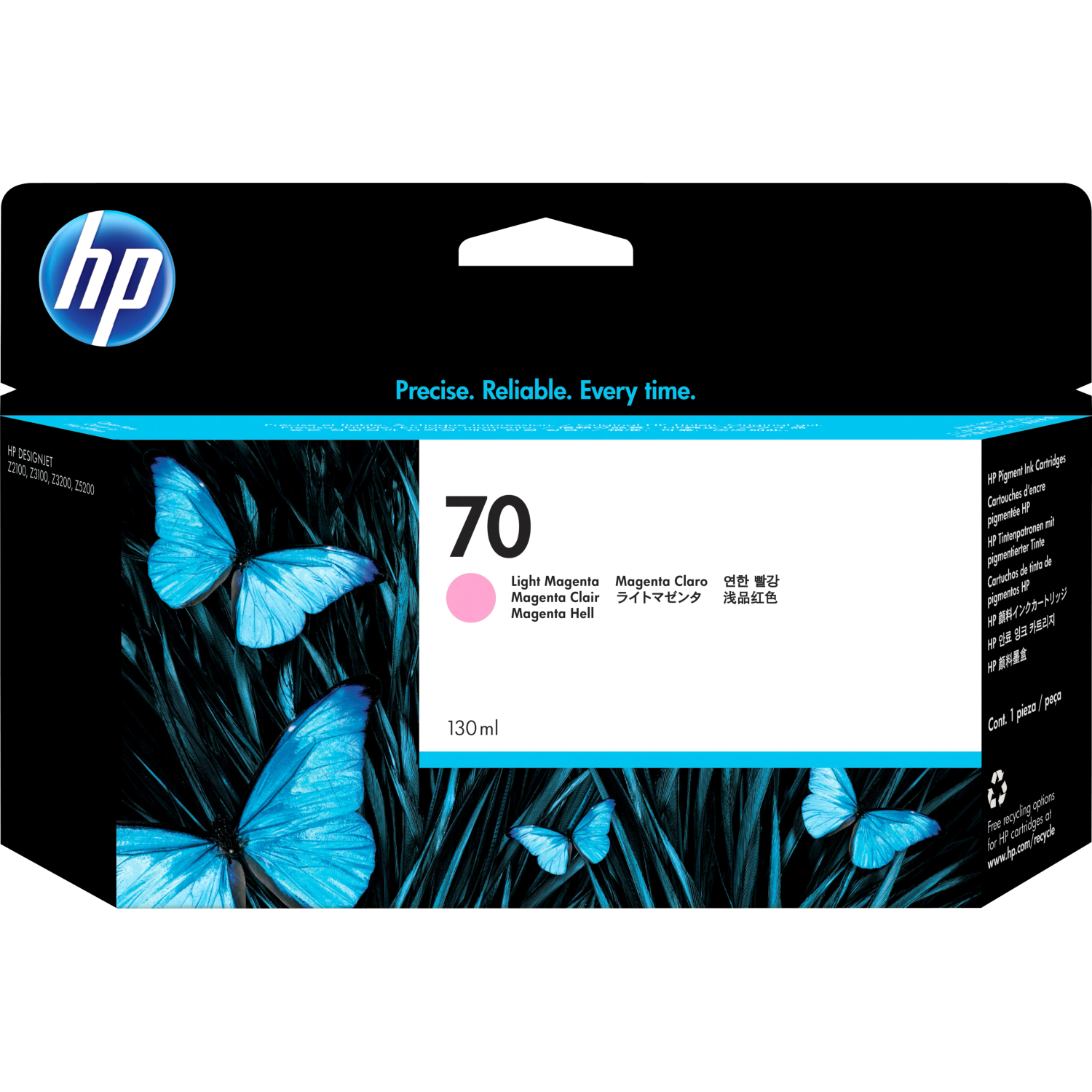 HP C9455A Картридж, Light Magenta, №70 {DJ Z2100/Z3100 (130 ml)}