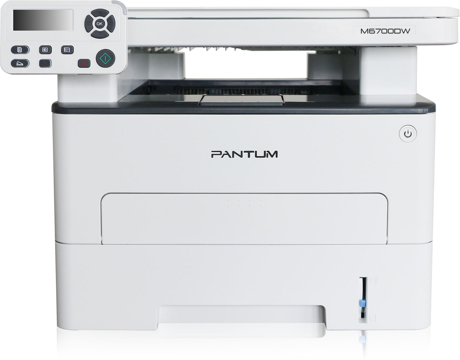 Pantum M6700DW МФУ лазерное ЧБ, А4, C/P/S, дуплекс, 30 стр/мин, 1200 x 1200 dpi, 128Мб RAM, лоток 250 стр, USB, RJ45, Wi-Fi, серый корпус