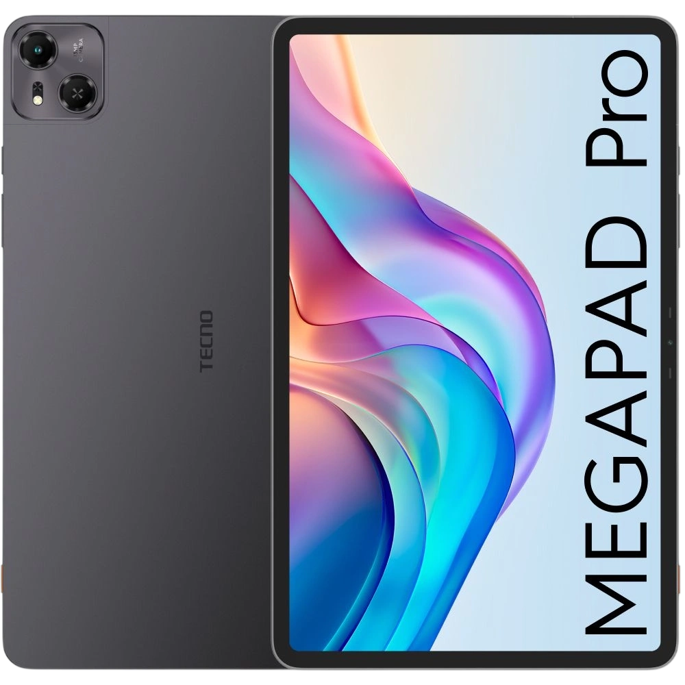 Планшет Tecno MegaPad Pro T1201 G100 (2.2) 8C RAM8Gb ROM128Gb 12" IPS 2000x1200 4G Android 14 серый 13Mpix 5Mpix BT WiFi microSD 1Tb 10000mAh