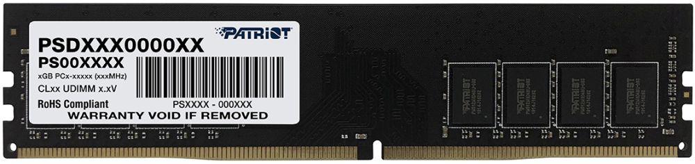 Patriot DDR4 16Gb 2666MHz PSD416G266681 RTL PC4-21300 CL19 DIMM 288-pin 1.2В single rank