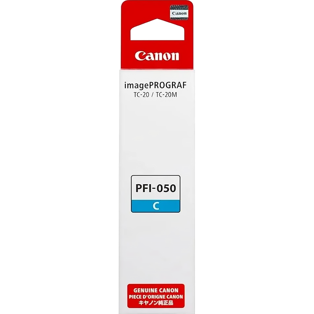 Картридж струйный Canon PFI-050C 5699C001 голубой (70мл) для Canon imagePROGRAF TC-20M
