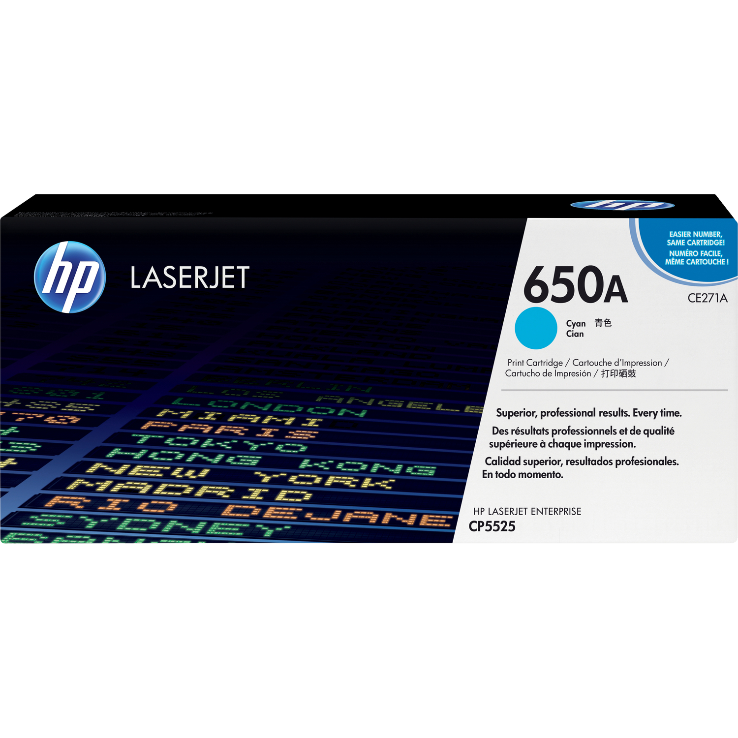 HP CE271A Картридж ,Cyan{CLJ CP5520/5525, Cyan, (15000стр.)}