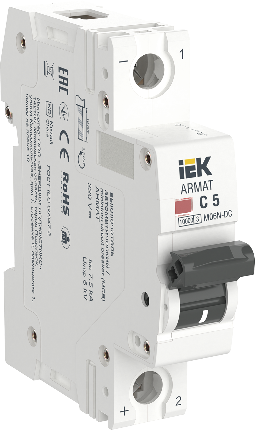 ARMAT Авт. выкл. M06N-DC 1P C 5А IEK