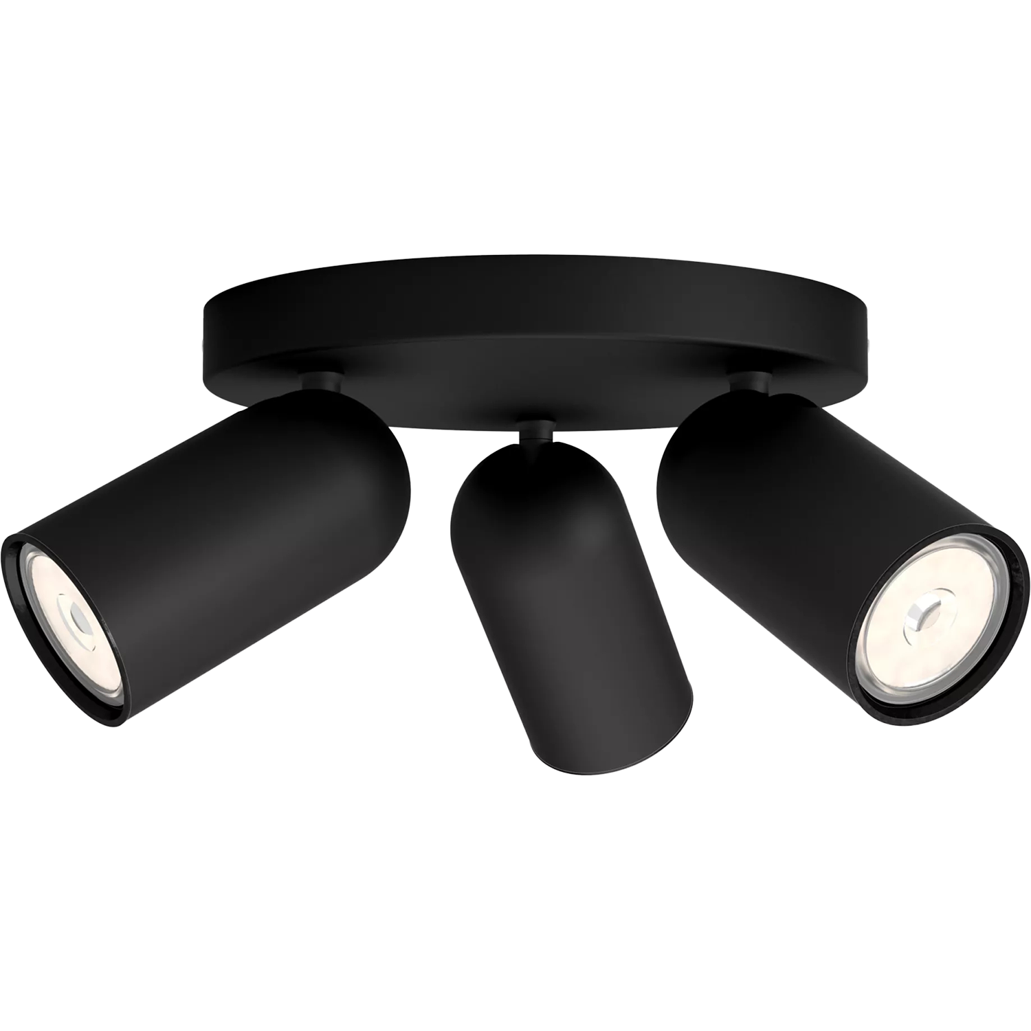Потолочный светильник Philips/ Потолочный светильник PONGEE plate/spiral black 3xNW 230V (лампы в комплект не входят)