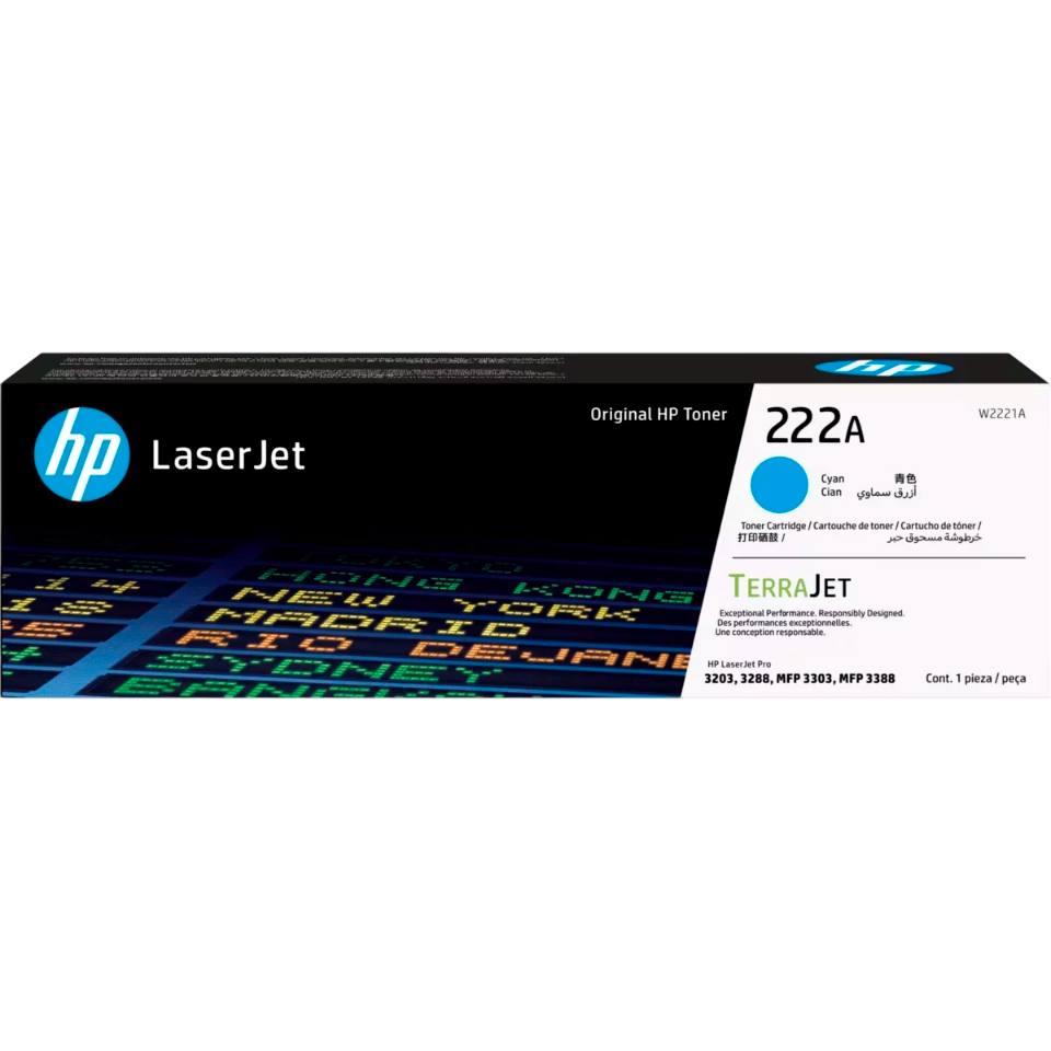 Тонер-картридж/ HP 222A Cyan Toner