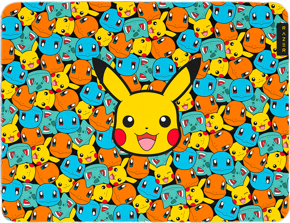 Игровой коврик для мыши Razer Gigantus V2 Medium - Pokemon Kanto Starters Ed./ Razer Gigantus V2 Medium - Pokemon Kanto Starters Ed. Mouse Mat