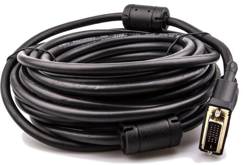 VCOM Кабель HDMI AM/DVI(24+1)M, 10м, CU, 1080P@60Hz, 2F, VCOM <CG484GD-10M>