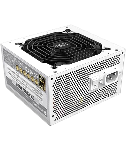 Блоки питания/ Power Supply Raijintek CRATOS 850, 850W 80+ Gold (ATX, 3.1, PCIe 5.1, Full-modular, 1x24(20+4)pin, 2x4+4-pin CPU, 3x6+2-pin PCIe, 1x12V(2x6), 8xSATA3, 4xMolex, Active, 120x120mm, 150x140x86mm, APFC, white)