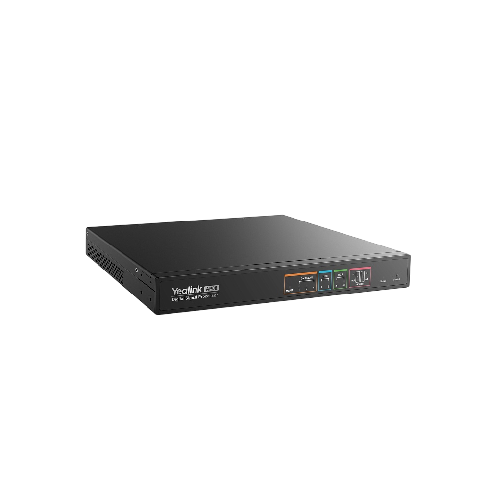 Цифровой аудио процессор/ Yealink [AP08] Dante Digital Signal Processor / 2-year AMS [1303097]