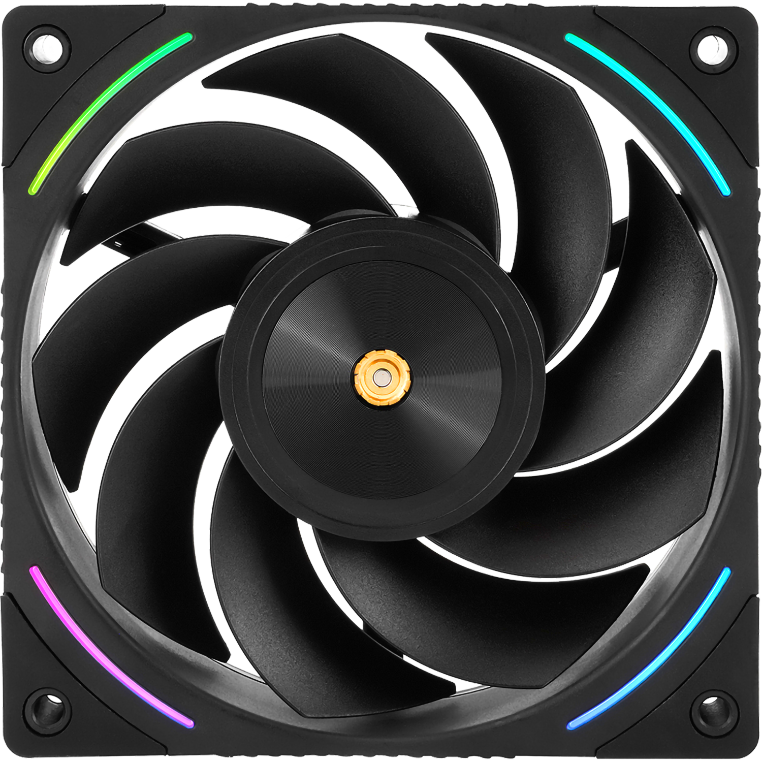 Кулер для корпуса/ Case Cooler Thermalright TL-K12R Reverse (120x120x25mm, 4-pin PWM, ARGB, 69CFM, 27dBA, 2150RPM, Black)