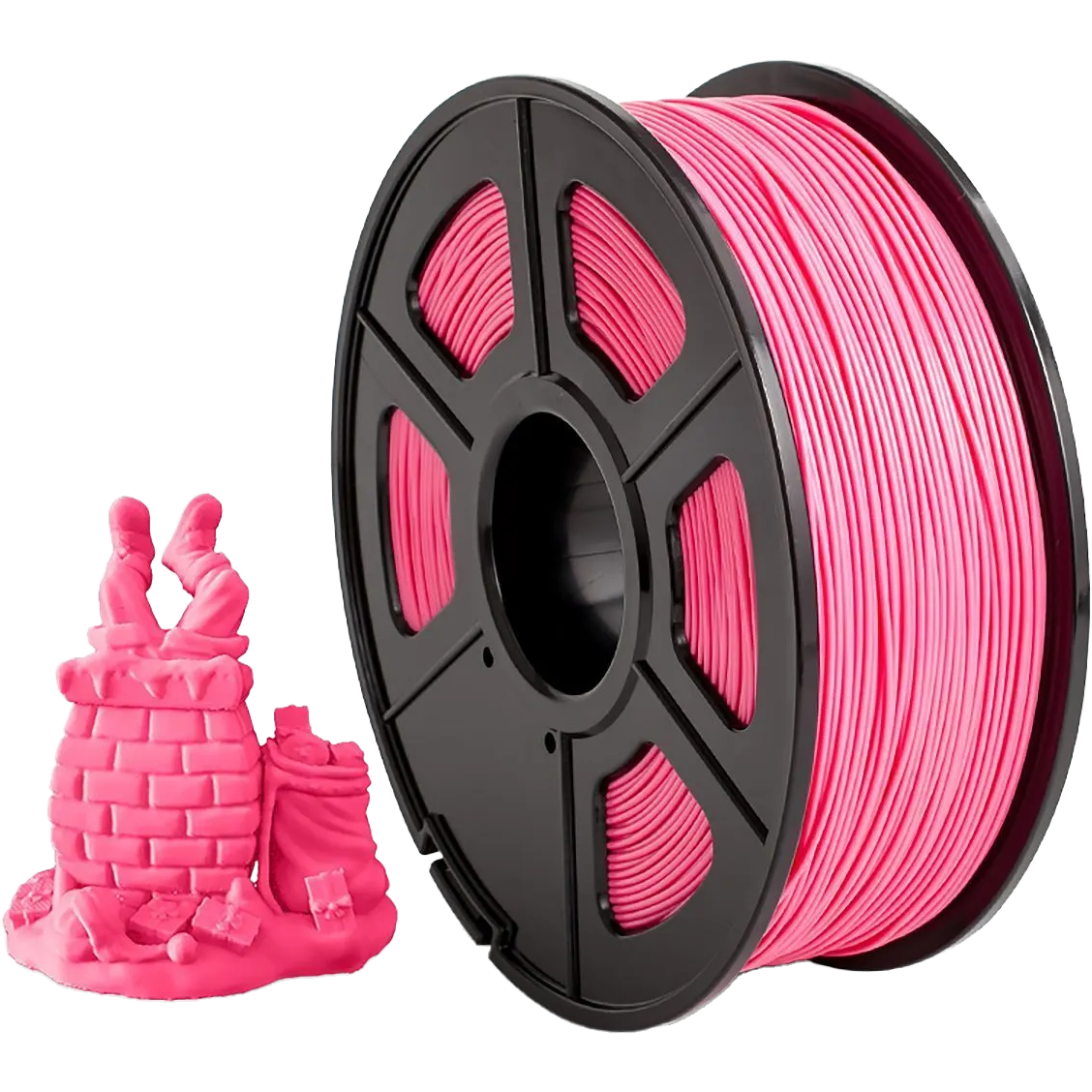 Филамент NVPRINT ABS Pink для 3D печати диаметр 1.75мм  длина 330 метров  масса 1 кг