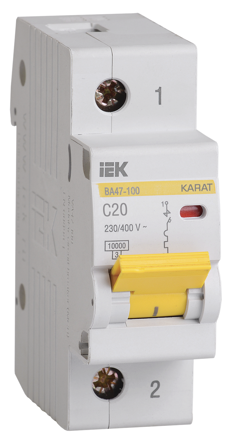KARAT Авт. выкл. ВА47-100 1P C 20А 10кА IEK