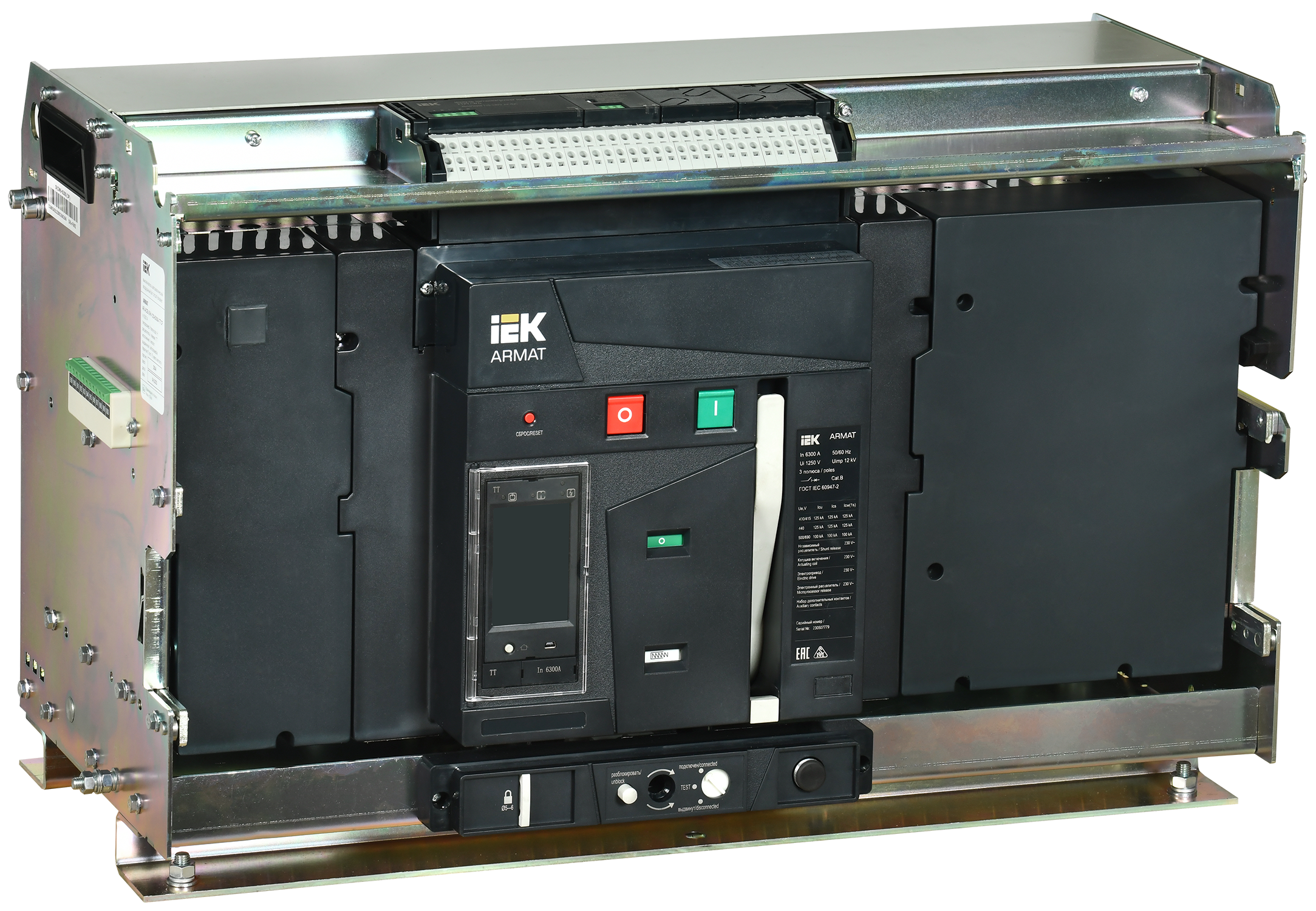 ARMAT AR-A6V TT63 3P W HR Выключатель автомат. с акс. IEK