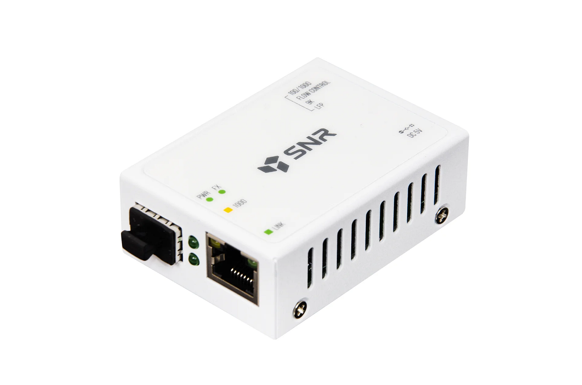 SNR SNR-CVT-1000SFP-mini Медиаконвертер 10/100/1000-Base-T / 100/1000Base-FX с SFP-портом