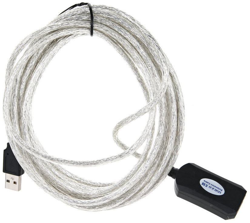 VCOM VUS7049-5M Кабель-адаптер USB2.0-repeater, удлинительный активный <Am-->Af> 5м [6937510851348]