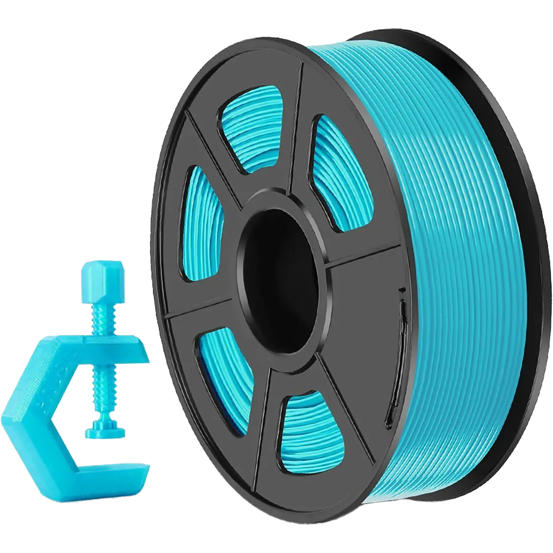 Филамент NVPRINT PETG Cyan для 3D печати диаметр 1.75мм  длина 330 метров  масса 1 кг