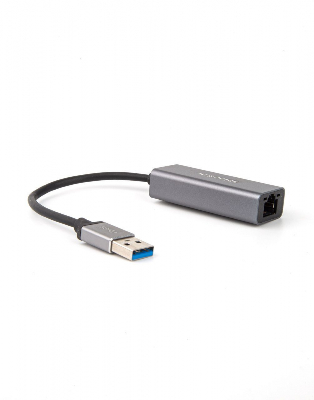 Telecom Кабель-переходник TU312M  {USB 3.0 (Am) --> LAN RJ-45 Ethernet 1000 Mbps, Aluminum Shell} [6926123470428]
