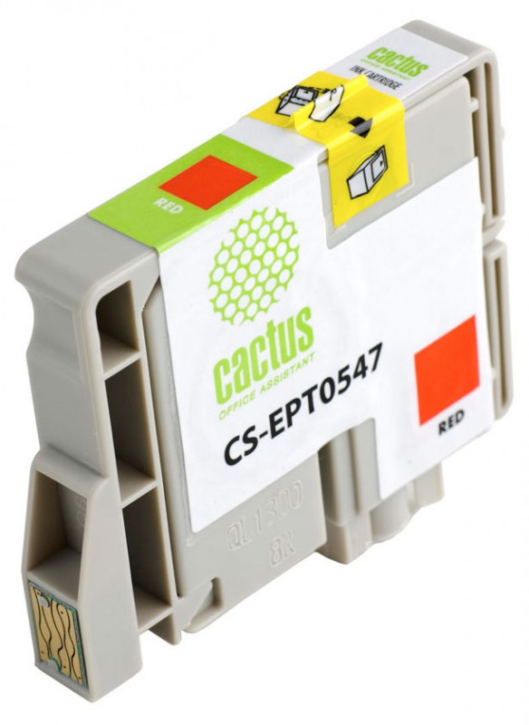 Cactus C13T05474010 Картридж струйный Cactus CS-EPT0547 красный для Epson Stylus Photo R800/ R1800 (16,2ml)