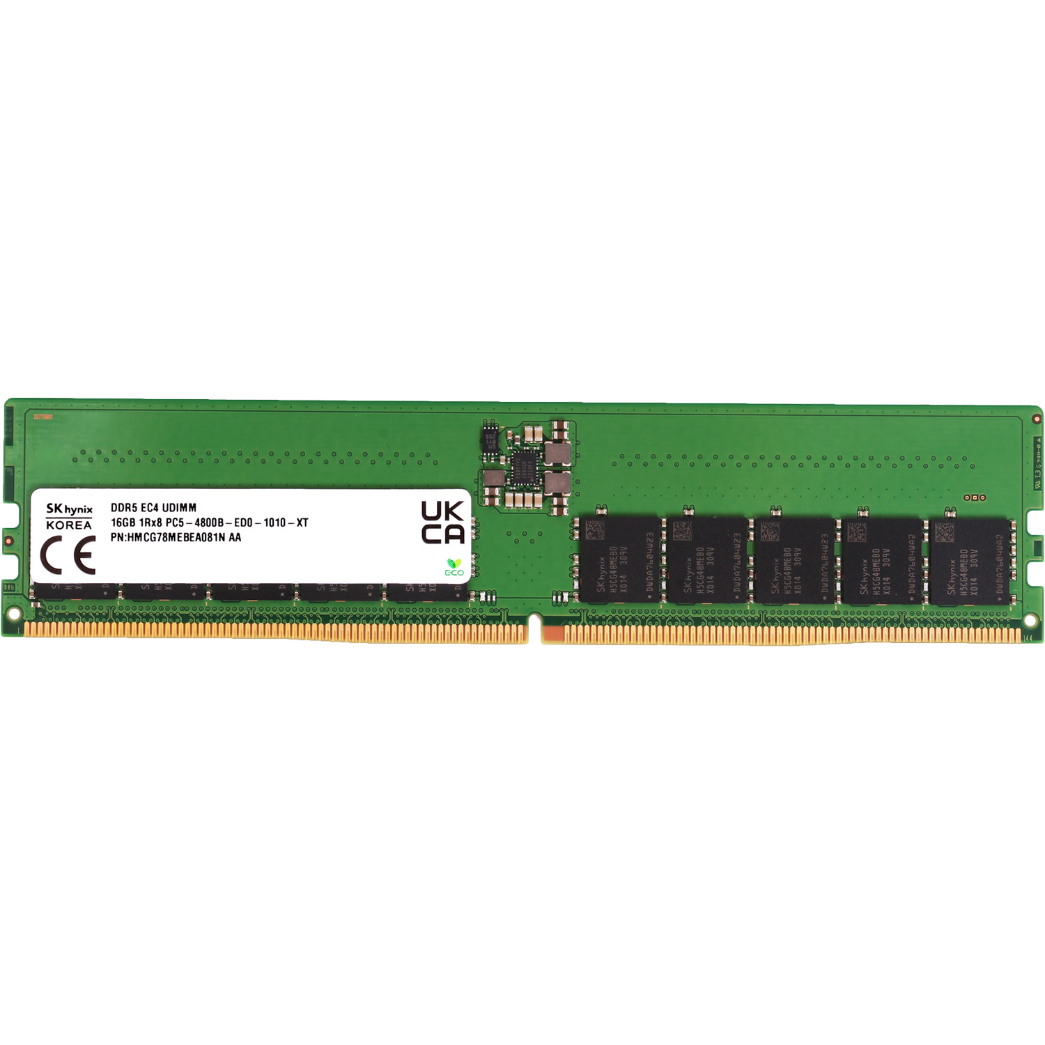 Память оперативная/ Hynix 16GB 4800MHz DDR5 UDIMM ECC