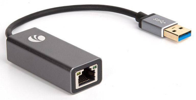 VCOM DU312M Кабель-переходник USB 3.0 (Am) --> LAN RJ-45 Ethernet 1000 Mbps, Aluminum Shell, VCOM <DU312M>[4895182256378]