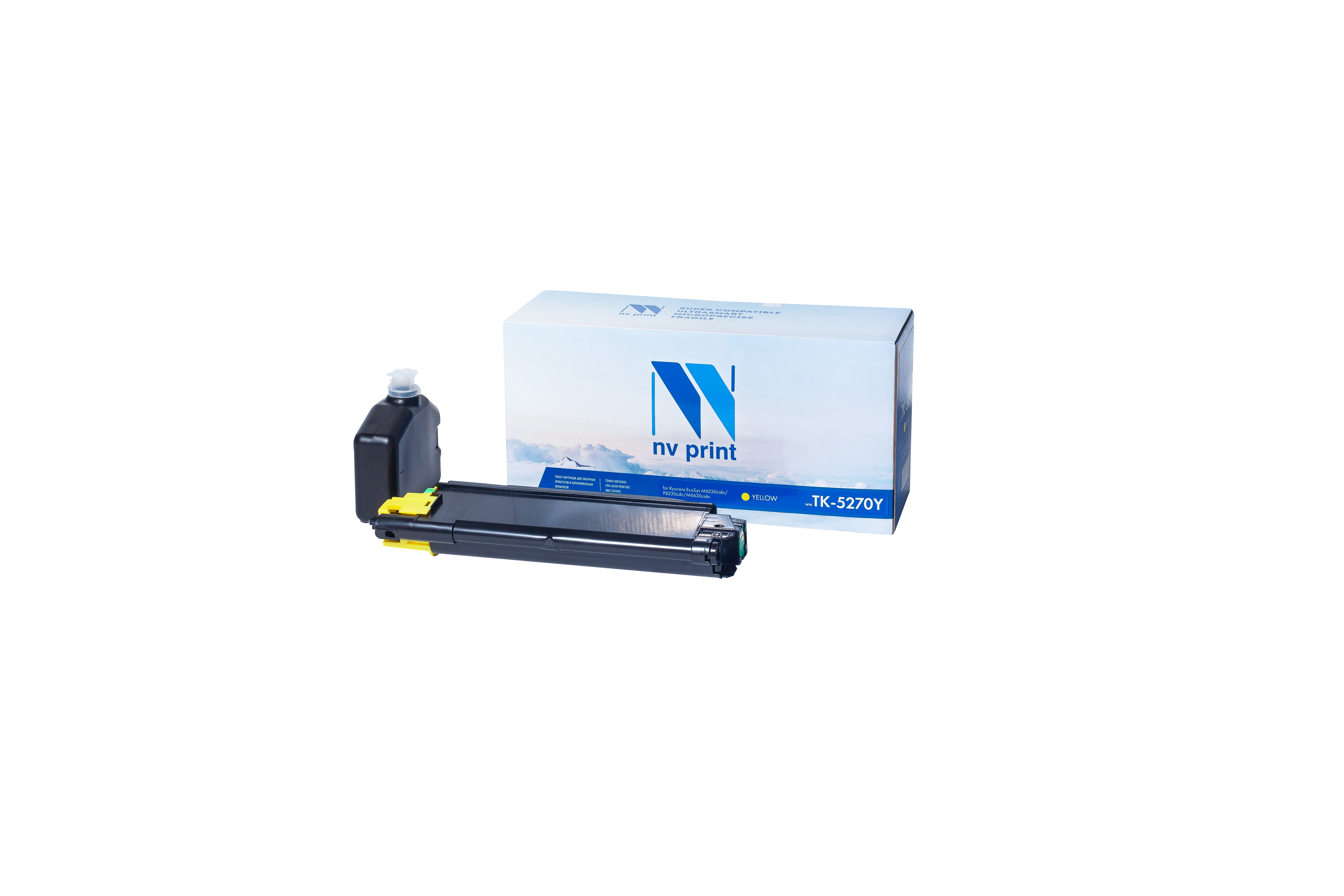 NV Print TK-5270Y Тонер-картридж для Kyocera EcoSys M6230cidn/P6230cdn/M6630cidn , Y, 6K