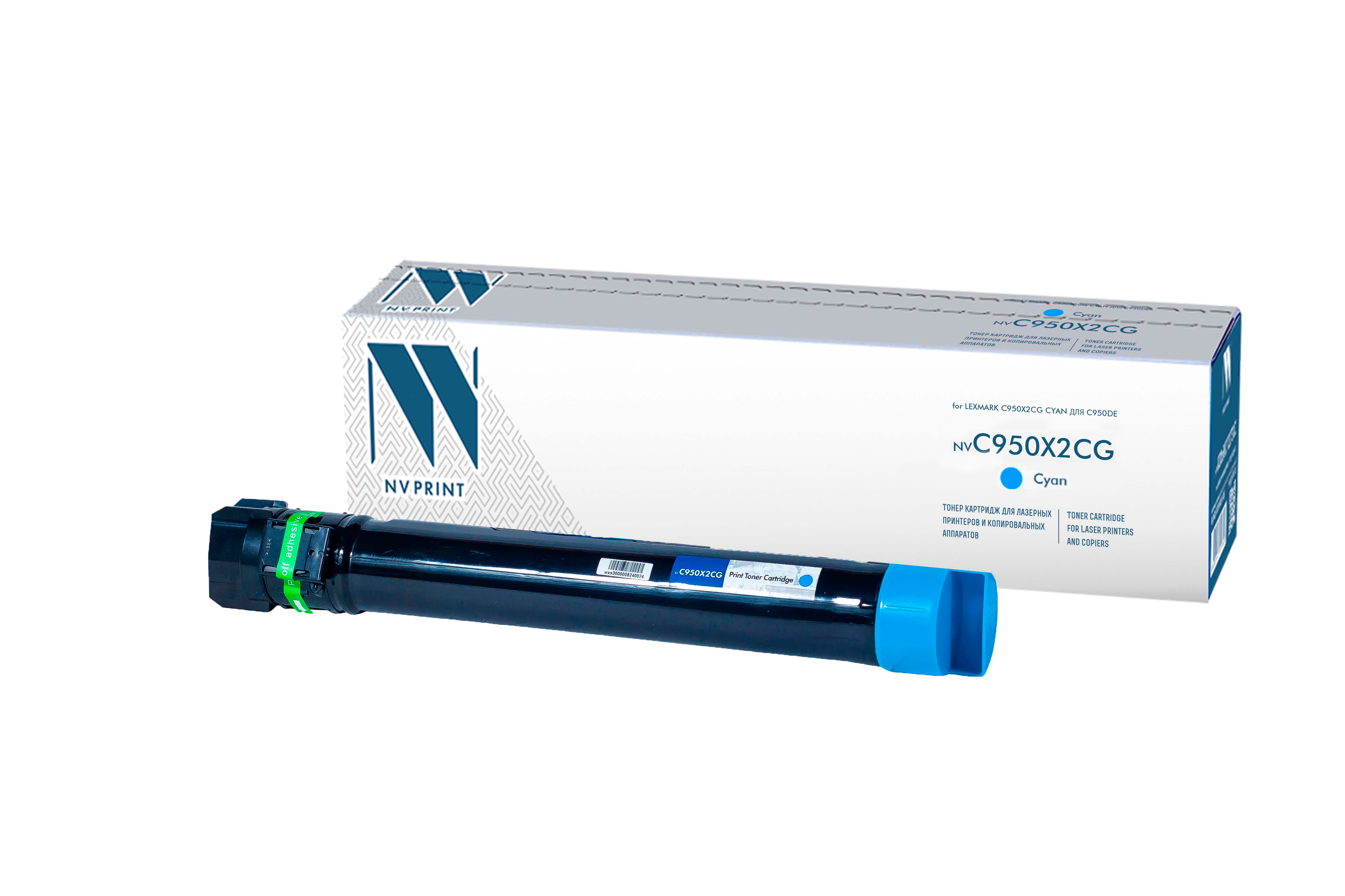 Картридж NVP совместимый Lexmark C950X2CG Cyan (ОГРАНИЧЕНИЕ ПО ПРОШИВКАМ) для C950de (22000k)