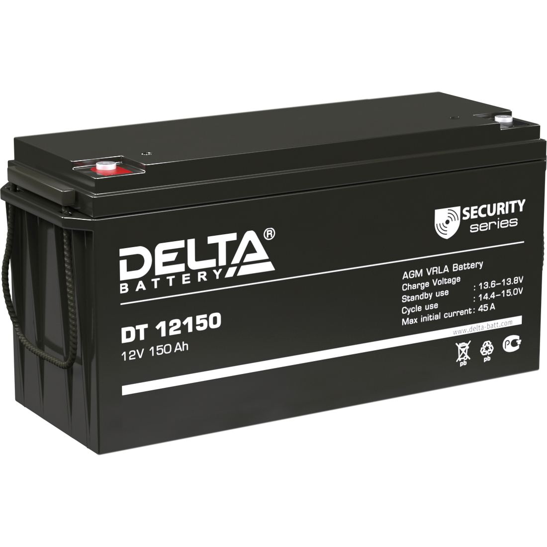 Delta DT 12150 (150 А\ч, 12В) свинцово- кислотный аккумулятор