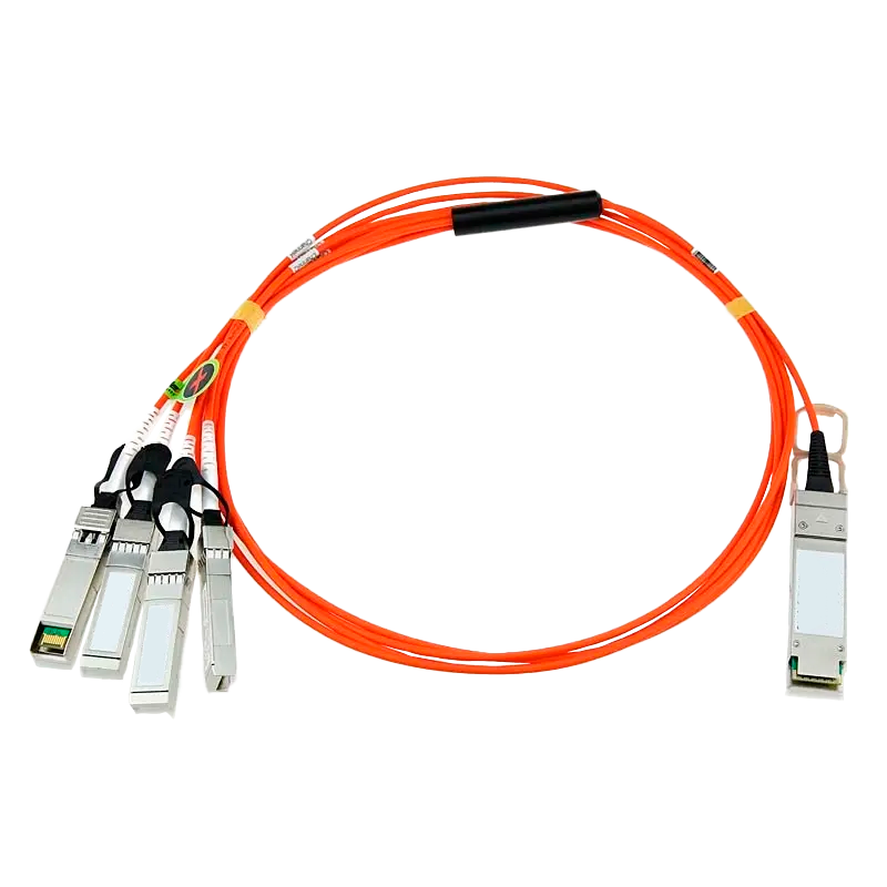 Кабель/ FIBO FT-Q40-4S10-AOC10m QSFP+ to 4SFP+ AOC модуль, оптический кабель, 10 метров