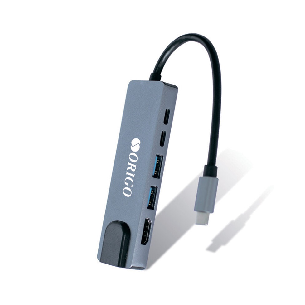 ORIGO OU3340NPD/A1A Док-станция USB-C 6-в-1 2xUSB 3.0, USB-C/PD 3.0, USB-C, HDMI, Gigabit LAN