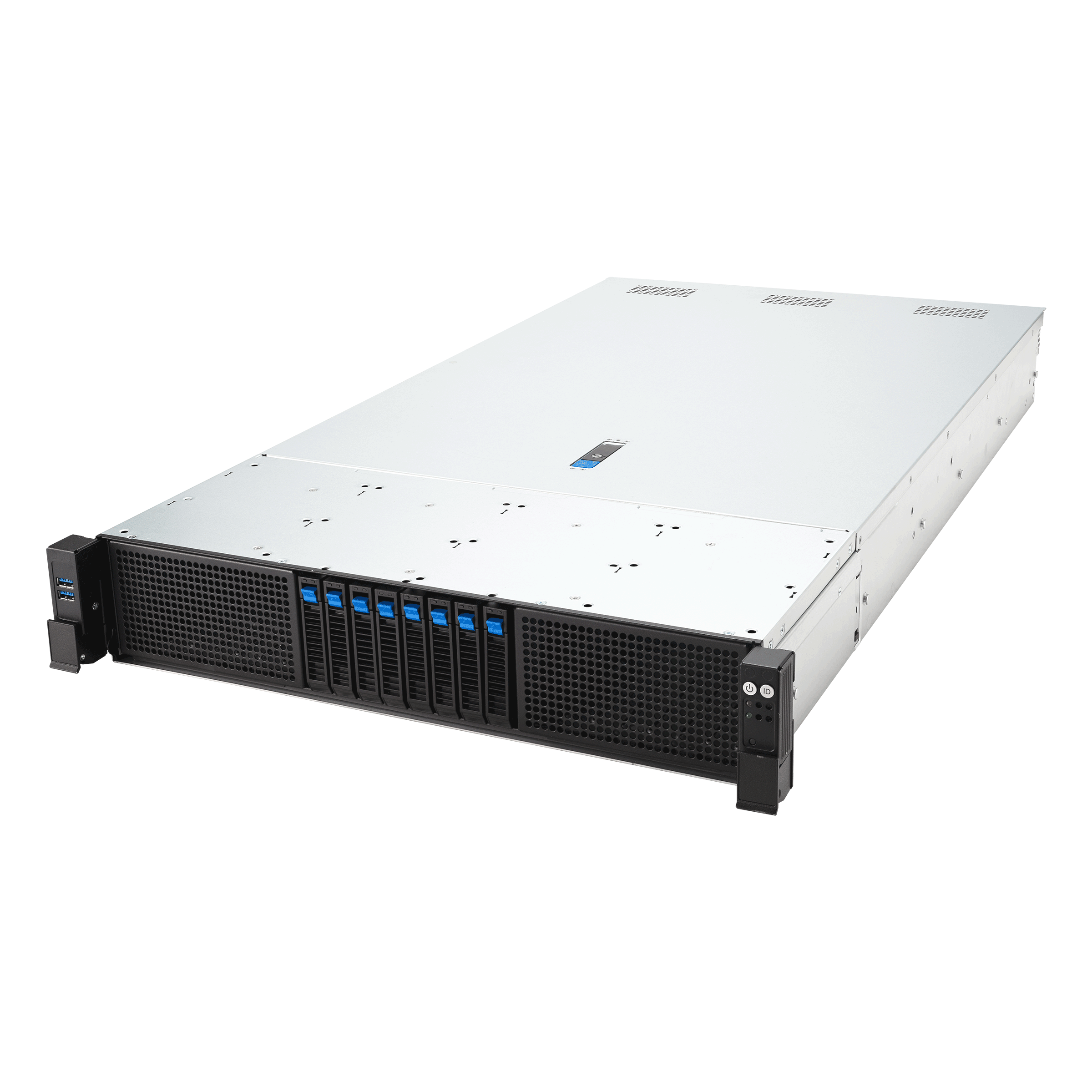 Серверная платформа/ ASUS RS720-E12-RS8G, 2U, 2x LGA 4710, 32x DDR5 6400, 8 x 2.5" hsb 8x SATA/SAS*/NVMe, 8x PCIe slots* + 2x OCP3.0*, 2x m.2 2280/2260, no LAN, 1+1 3200W