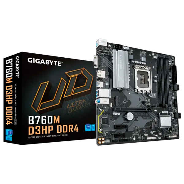 Gigabyte B760M D3HP DDR4 {Soc-1700, Intel B760, 4xDDR4  mATX, Ret}