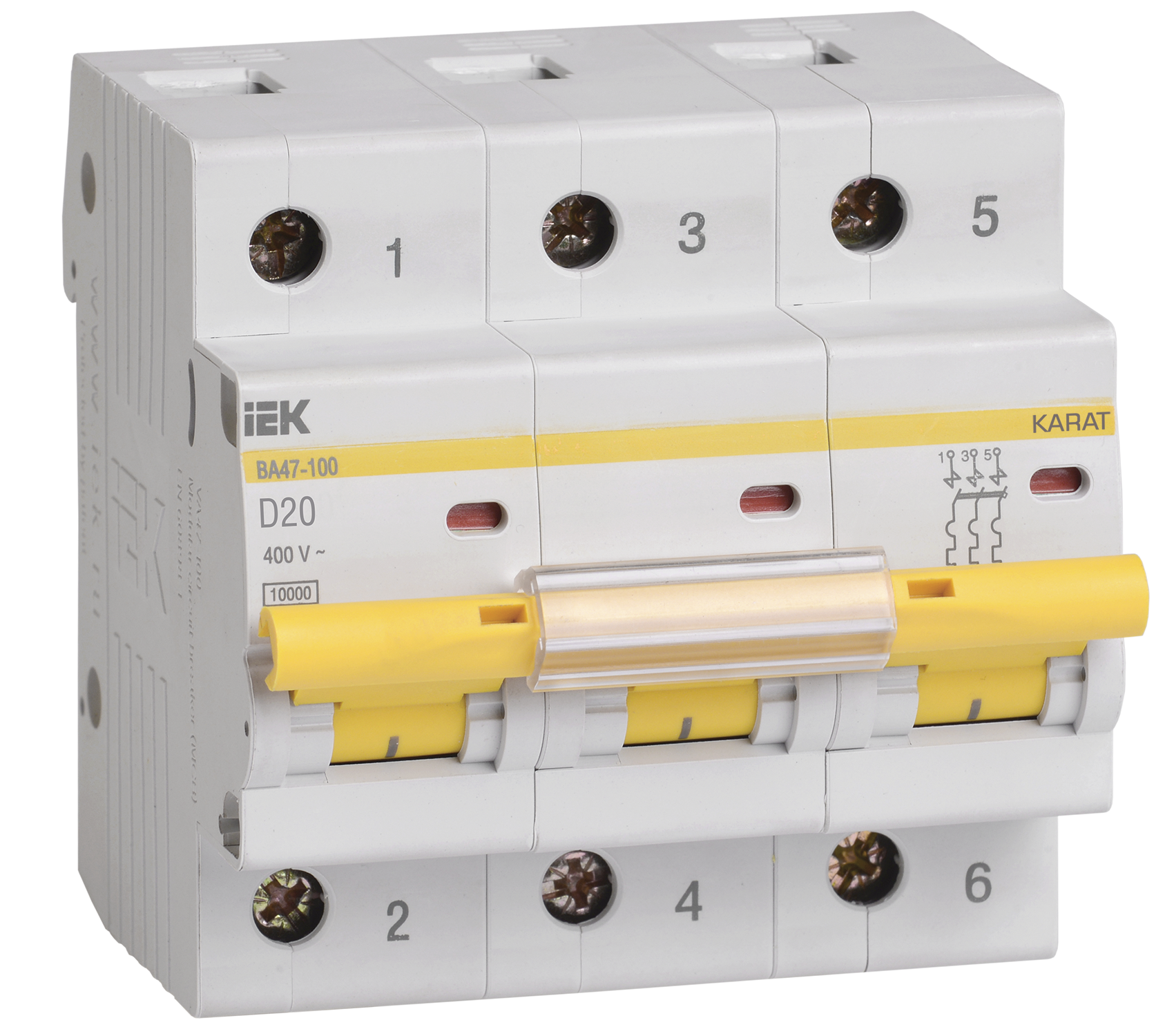KARAT Авт. выкл. ВА47-100 3P D 20А 10кА IEK