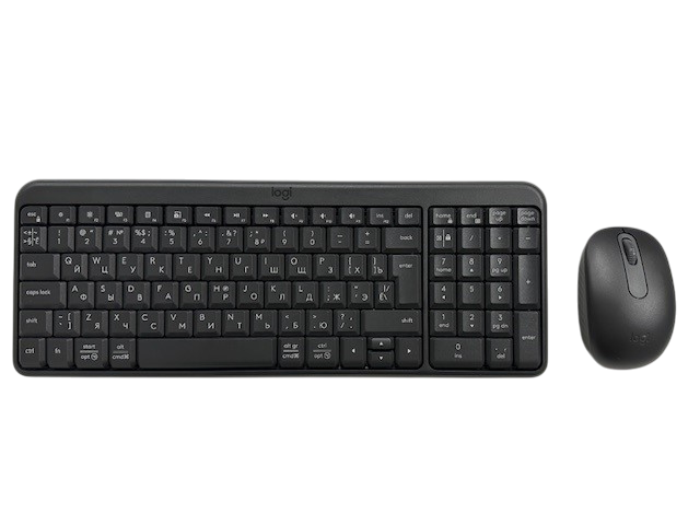 920-013853 Logitech Клавиатура + мышь MK250 оригинальная заводская гравировка RU/LAT