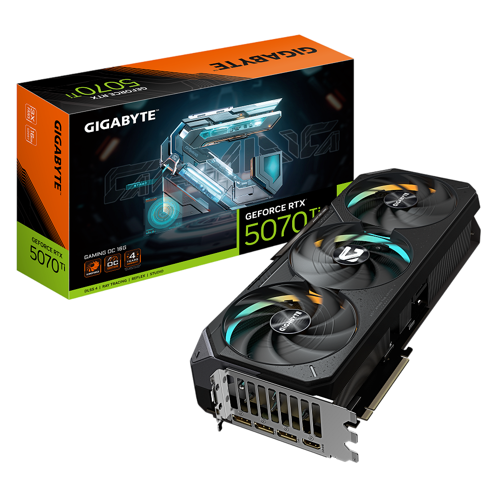 Gigabyte GV-N507TGAMING OC-16GD RTX5070Ti GAMING OC 16GB GDDR7 256bit 3xDP HDMI 3FAN RTL