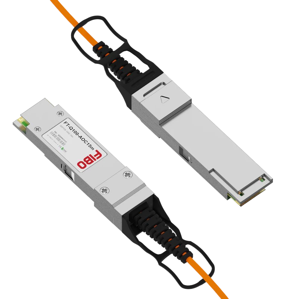 Кабель/ FT-Q100-AOC15m QSFP28 AOC модуль 100G, оптический кабель, 15 метров
