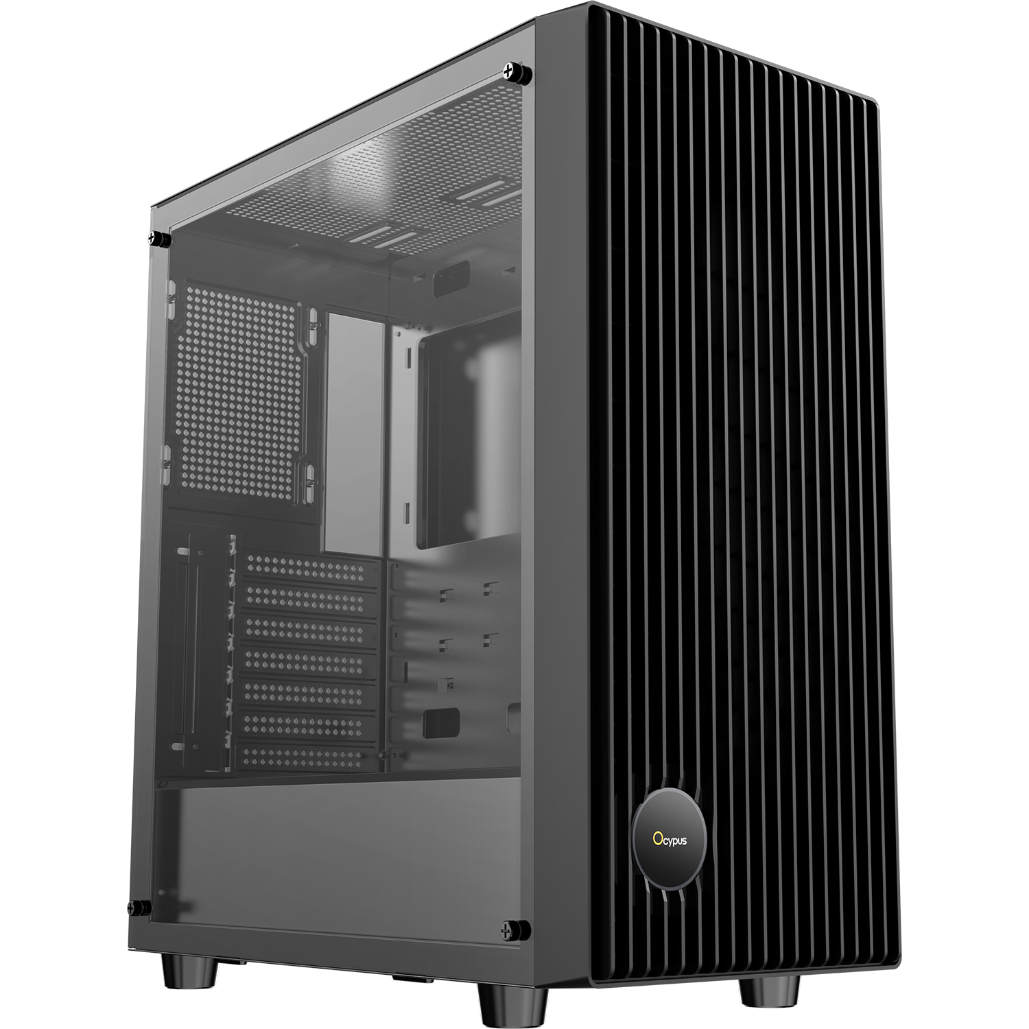 Case Ocypus Gamma C70 BK  ATX / win / black / no PSU / Tempered Glass
