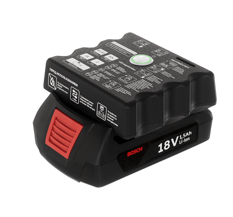 Инжектор/ Портативный PoE-инжектор КОМБО (Passive PoE 24v/48v, Active PoE 802.3af/at) (Bosch/Makita)