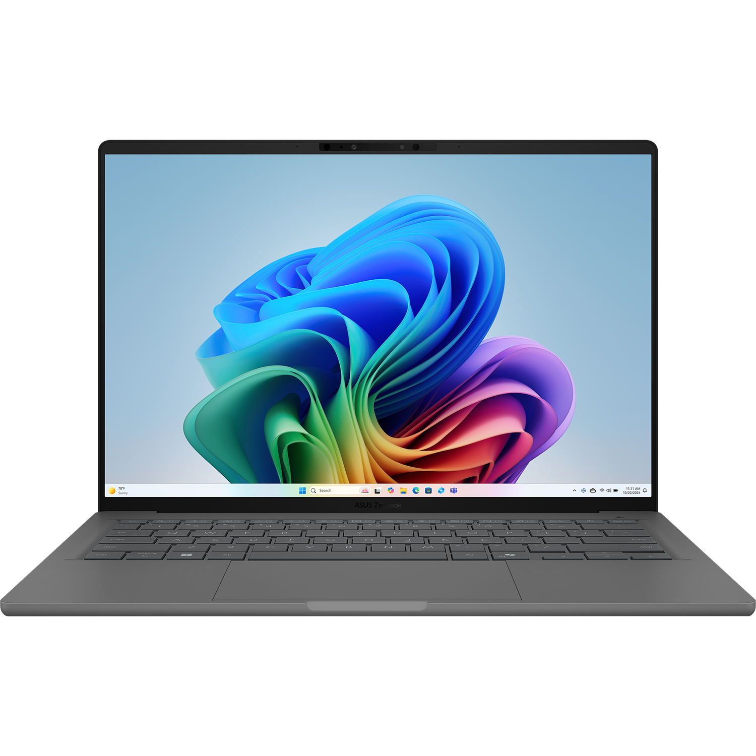 ASUS Zenbook 14 UX3407QA-QD267W [90NB1502-M00DN0] Gray 14" {OLED WUXGA Snapdragon X X1-26-100/ 16Gb/ SSD512Gb /Qualcomm Adreno/Windows 11 H}