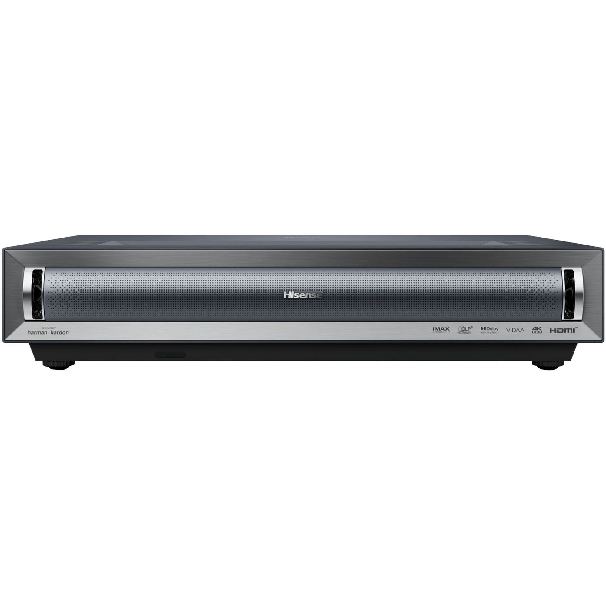 Лазерный проектор TV 120'' Hisense/ 80~150", Projector Triple-Chroma, 4K UHD, 25 000ч, 3000Лм, 4K@60Hz, 2K@240Hz, 2K@120Hz, 15W x 2 + 10w ? 2 treble, VIDAA U7.6, Voice assistant, HDMI 2.1x2, HDMI 2.0x1, USB 3.0x1, USB 2.0x1, Bluetooth, WiFi, AirPlay 2