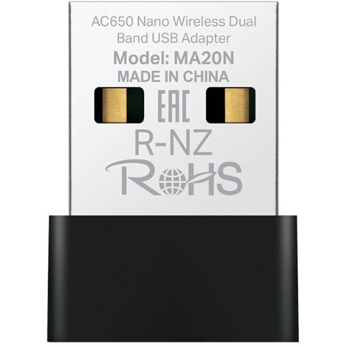 Mercusys MA20N Сверхкомпактный двухдиапазонный USB-адаптер Wi-Fi AC650