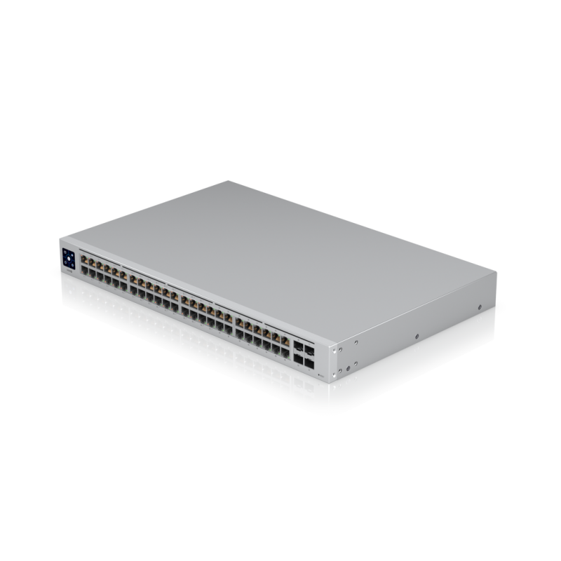 UBIQUITI USW-48-POE PoE-коммутатор в стойку, 48х 1G RJ45, 4х SFP, раздача 195 Вт