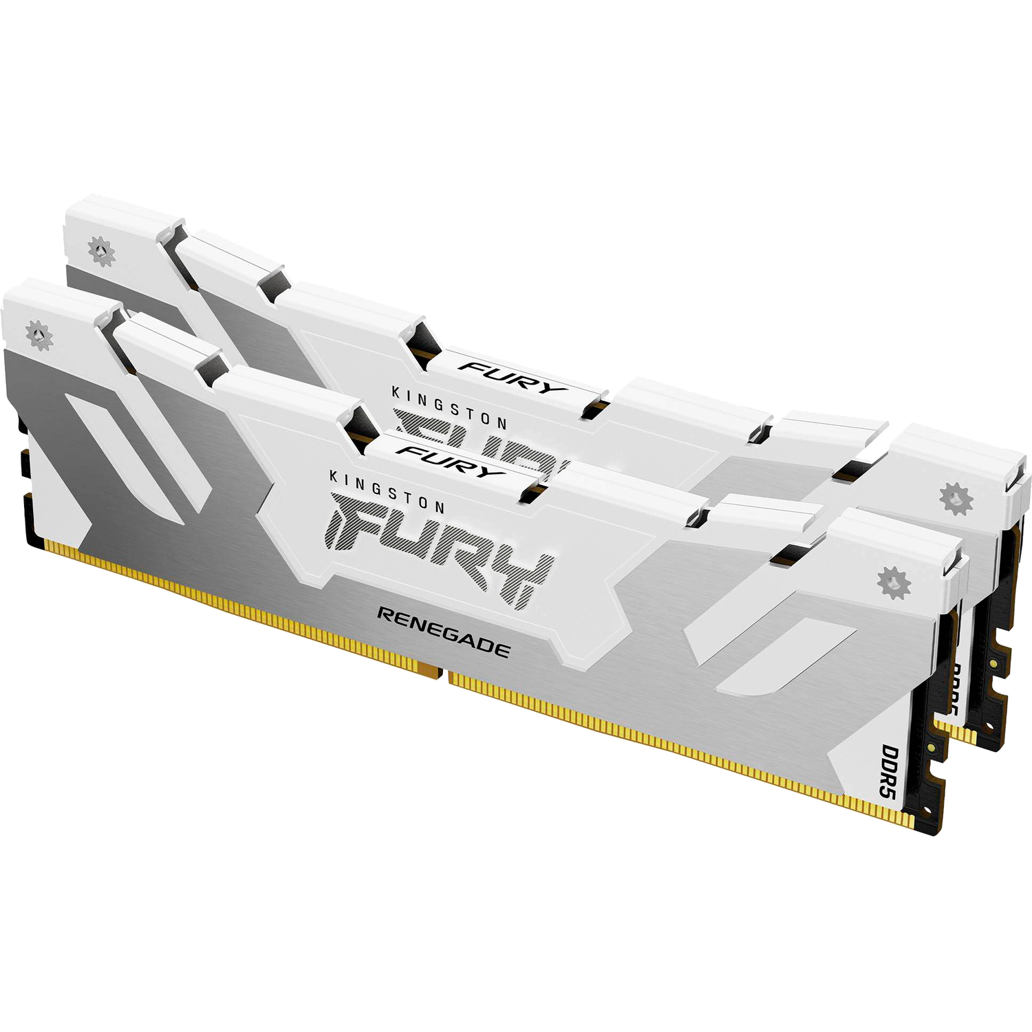 Память оперативная/ Kingston 64GB 6400MT/s DDR5 CL32 DIMM (Kit of 2) FURY Renegade White XMP
