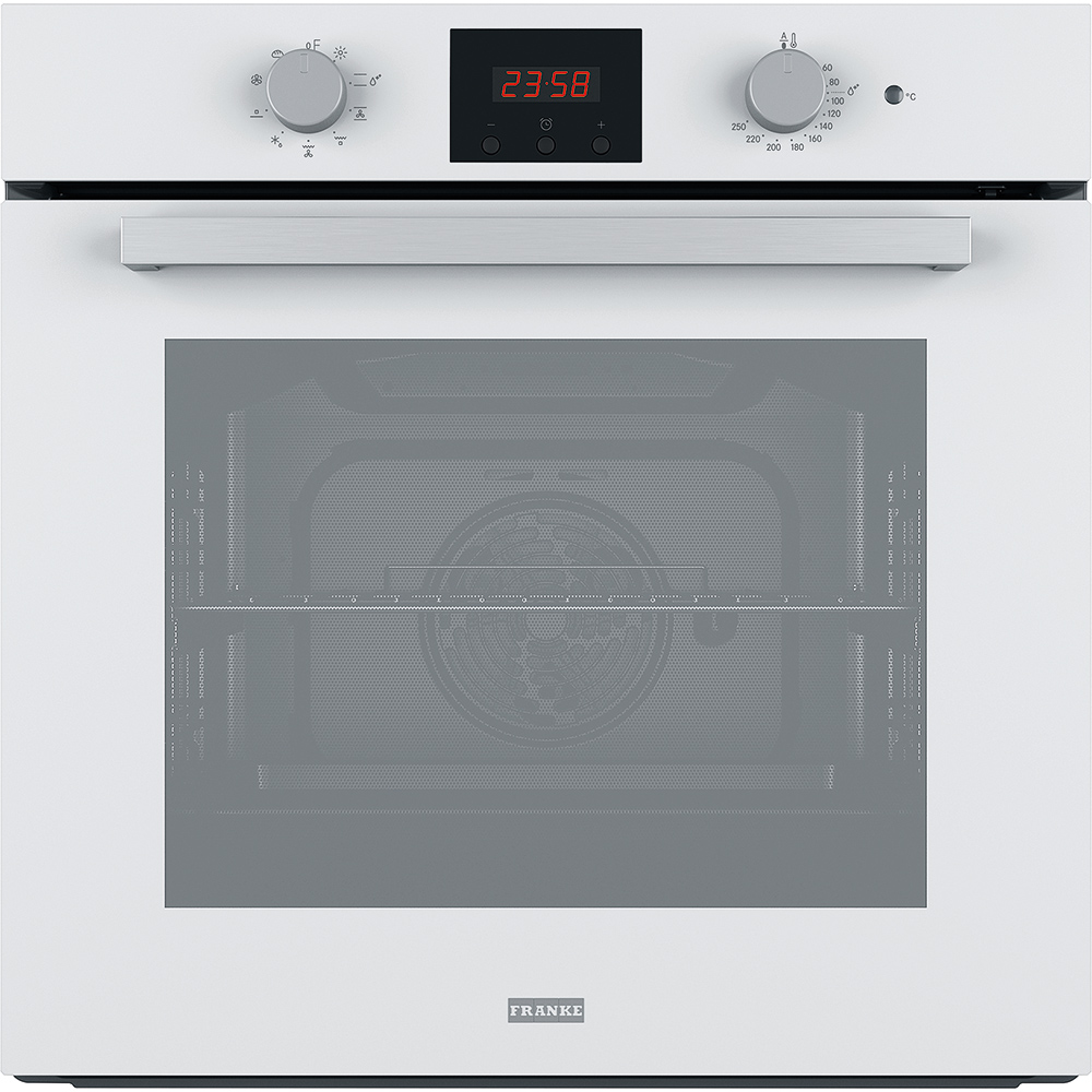 Духовой шкаф Franke FSL 86 H WH/ Best, Серия SMART, Электрический духовой шкаф, 60 см, 71л, дисплей, эмаль легкой очистки, белый